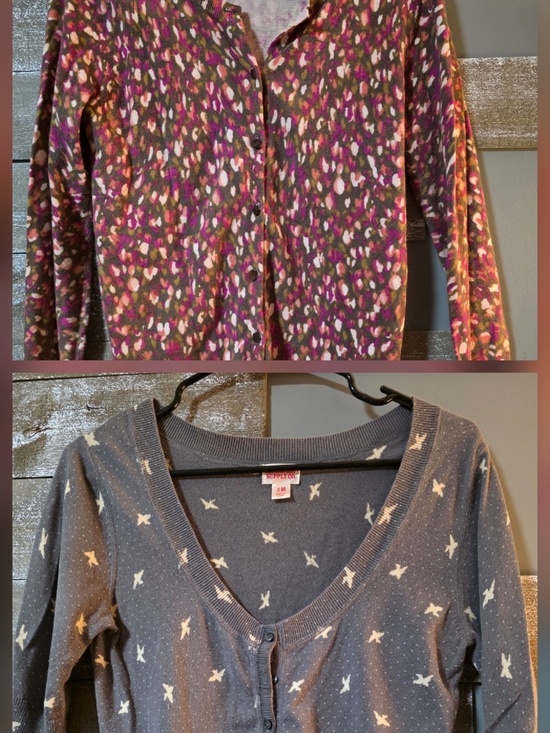 Mossimo Supply Co. Sweaters - Mossimo & Merona Y2k Bird And Abstract Cardigan Bundle